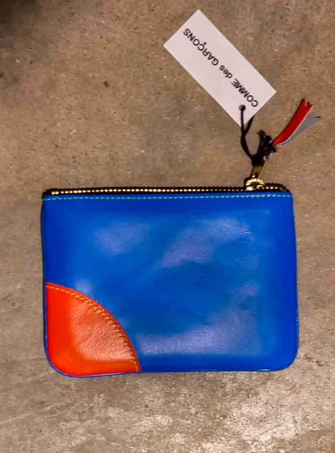 SA8100SF Wallet CDG Super fluo orange bleu