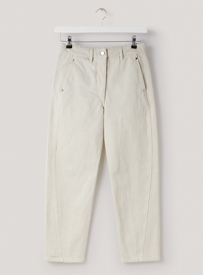 twisted pants lemaire misty ivory