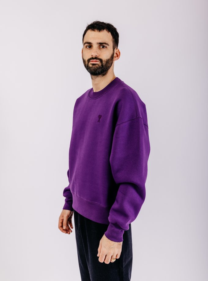 Ami Paris 174 sweatshirt ami de coeur violet