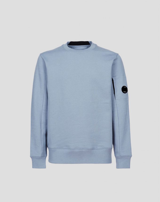 Diagonal Raised Fleece Sweatshirt infinity blue cp company