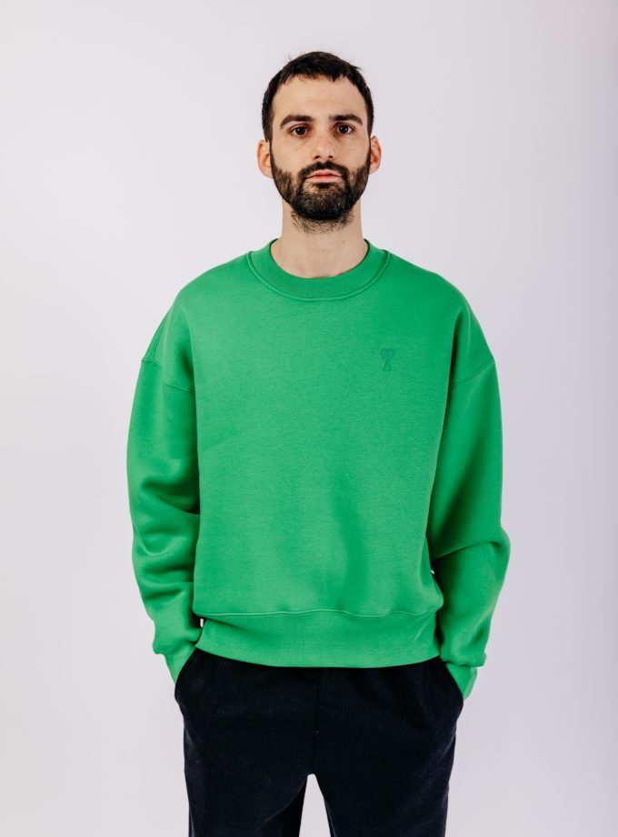 USW012.740300 sweatshirt ami de coeur vert