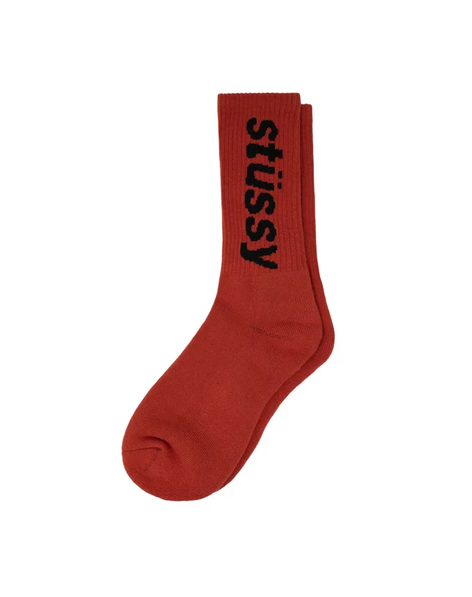 138845 Chaussettes rouge Stussy
