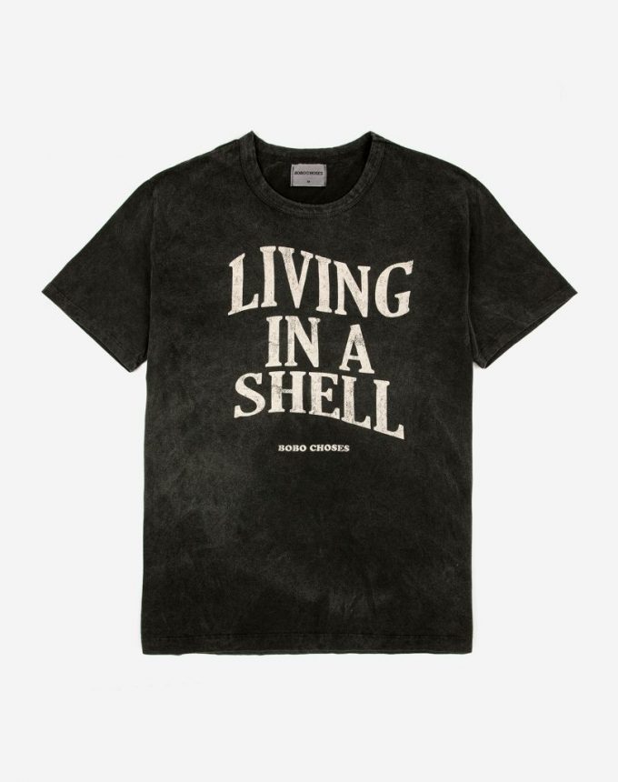 T-shirt Living in a shell Bobo choses 123ae001_1